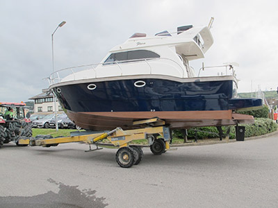 Powerboat respray after