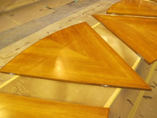 Super Yacht Expanding Table Varnishing #38