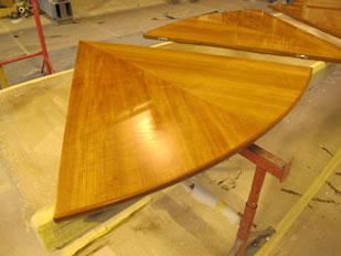 Super Yacht Expanding Table Varnishing #40